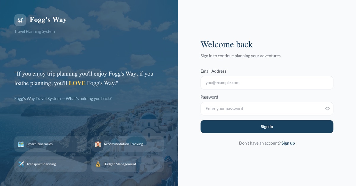 Fogg's Way preview